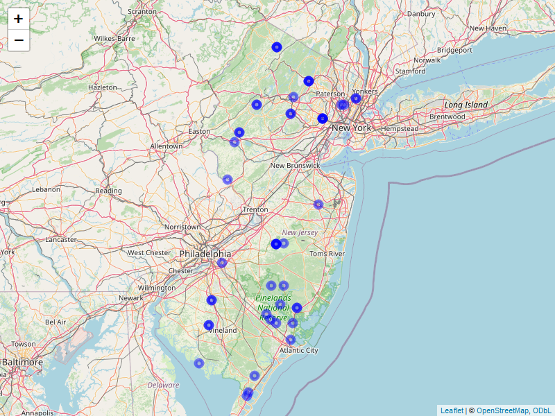 Screenshot of CCC Camps Map